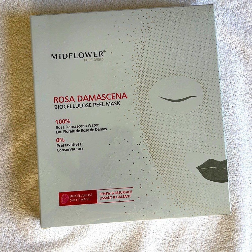 Midflower Pure Series Rosa Damascena Biocellulose Peel Sheet Face Mask